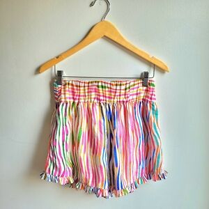 AMUR Multicolor Ruffles Stripes Boxer Style Shorts 4